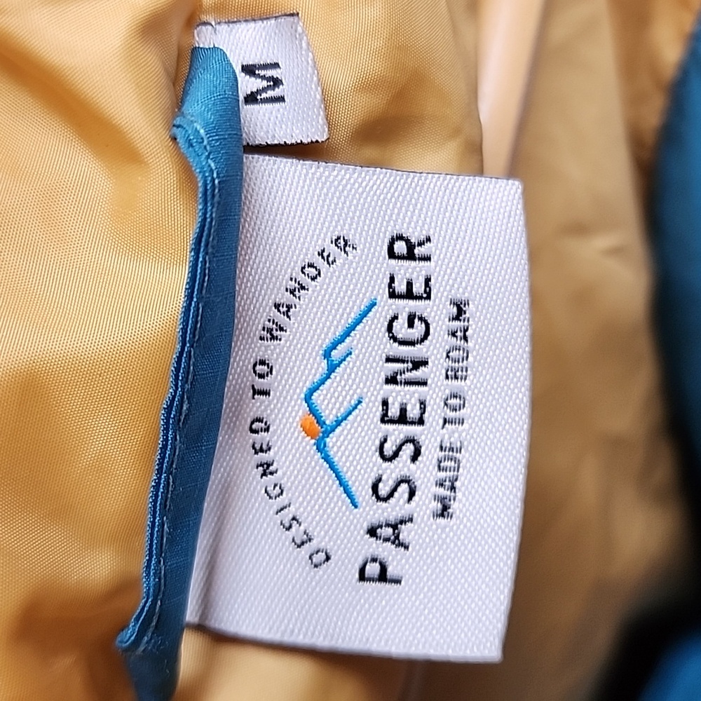 Passenger Teal Hooded Puffer Jacket sz M - Picture 4 of 7